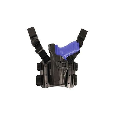 BlackHawk SERPA Tactical Level 3 Thigh Holster Beretta 92/Beretta 96 Left Hand Matte Black 430604BK-L