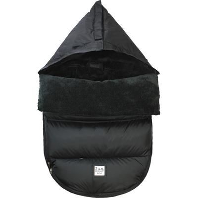 7 A.M. Enfant POD Footmuff, Small/Medium (0-18M) - Black Plush