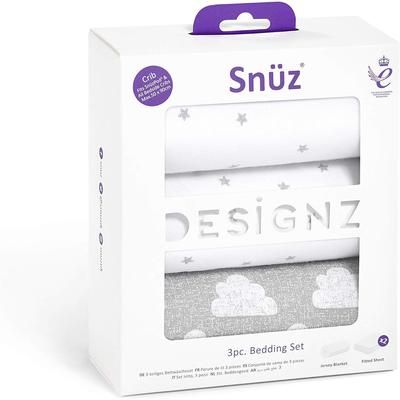 Snuz 3 Piece SnuzPod Crib Bedding Set - Cloud
