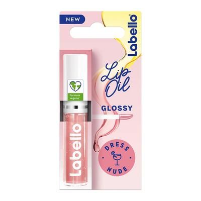 Labello Lip Oil Effetto Glossy – Dress Nude 5.5 ml, Lucidalabbra color