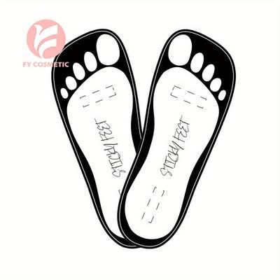 TEMU 5-pack Unscented Disposable Tanning Feet Pads - Stick-on Foot Protectors For Application Tools & Accessories