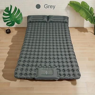 TEMU Dual-person Inflatable Sleeping Pad For Camping - Tpu Air Mattress With Pillows, Uncharged , Ideal For Outdoor Activities, Camping Mattress||inflatable Mattress, Air Mattress For Camping