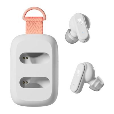 Skullcandy Dime 3 True Wireless Bluetooth Earbuds With Microphone And Charging Case, Bone/orange Glow, S2Dcw-R951