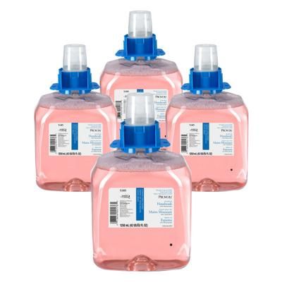 Gojo Provon Moisturizing Foam Hand Wash Soap, Cranberry Scent, 42.27 Oz, Carton Of 4 Bottles