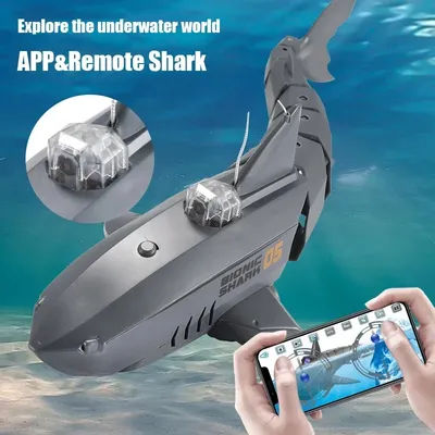 APP RC Shark Robot Toy con videocamera HD Wif Fpv animali impermeabili elettrici sottomarino