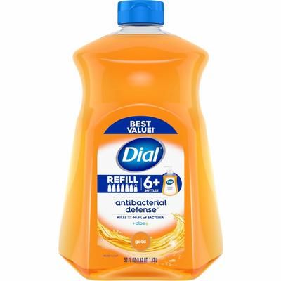 Dial Antibacterial Defense Liquid Hand Soap, Fresh Scent, 1.63 quart, Pump Dispenser (DIA17014)