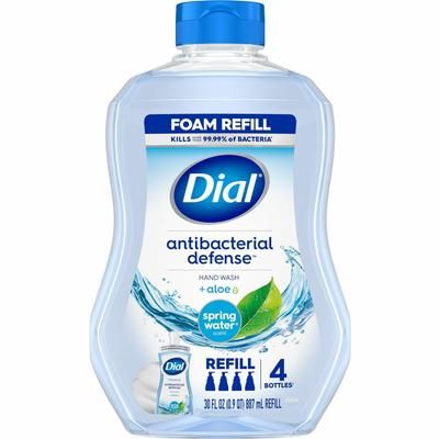 Dial Complete Foaming Handwash, Spring Water, Aloe Scent, 30 fl oz, Bottle Dispenser (DIA35087)