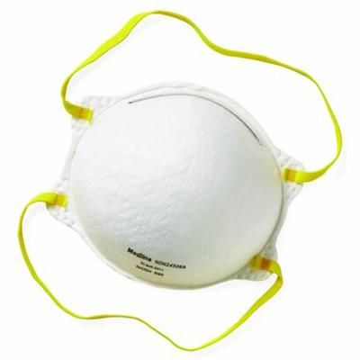 Medline Cone-Style N95 Surgical Respirator Masks, 20/Box, 12/Carton (MIINON24506AZCT)