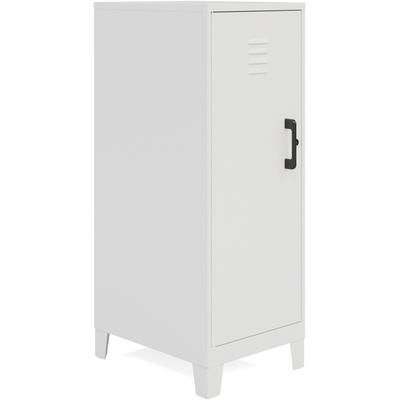 NuSparc Personal Locker, 3 Shelves, 42.5" Height x 14.2" Width x 18" Depth, White, Steel, TAA Compliant (NPRSL318ZZWE)