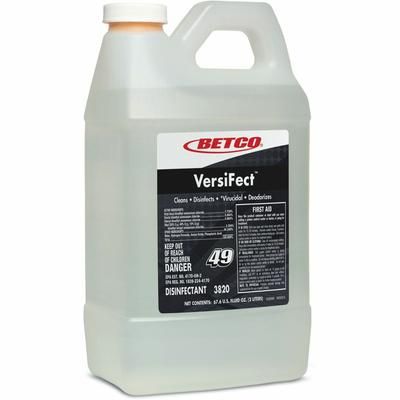 Betco VersiFect Disinfectant/Virucide Concentrate, 67.6 fl oz (2.1 quart), Fresh Scent (BET38204700EA)