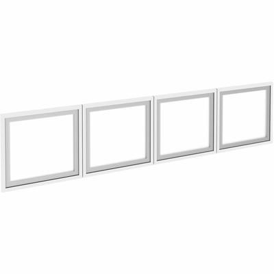 Lorell Desk-Mount Hutch Frosted Glass Door, 72" (LLR59713)