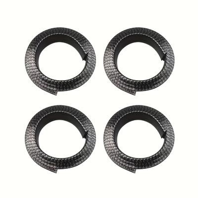 TEMU 4pcs Universal Matte Pvc Wheel Plate - Scratch And Collision Protection Strip For Front Fender