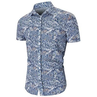 Retrò Vintage Anni '70 Camicia Camicia Aloha Hippie Paisley Costume Per uomo Vacanza Feste Parata dell'Orgoglio Adulti Camicia