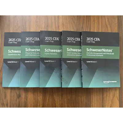 2025 CFA Level 2 Exam Prep: Schweser Notes for Quantitative Methods, Financial Statements, Equity,Fixed Income, Portfolio Ethics