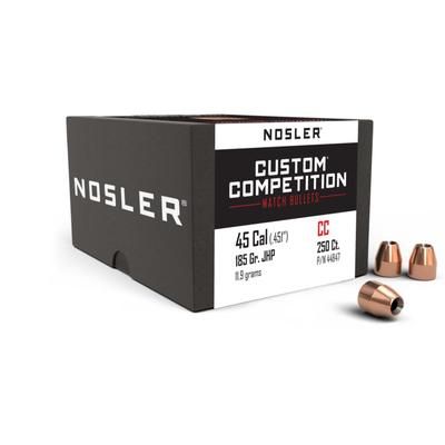 Nosler 44847 Custom Competition 45 Caliber .451 185 GR Jacketed Hollow Point