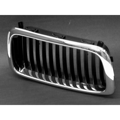 GenuineXL Grille Assembly Steel Black Insert Genuine BMW, Passenger Side, 24-month or 24,000-mile limited warranty 51-13-8-125-812