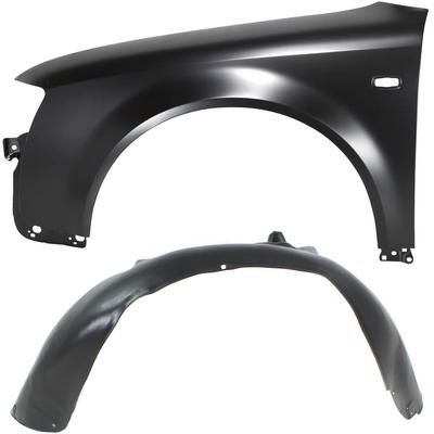 Replacement Fender Steel Primed, Front, Driver Side, 1-year unlimited-mileage warranty KIT-052617-09