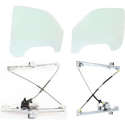 Replacement Door Glass, Front, Driver & Passenger Side, 1-year unlimited-mileage warranty KIT-062917-81
