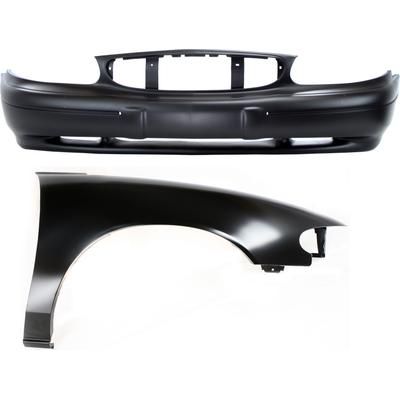 Replacement Fender Steel Primed, Front, Passenger Side, 1-year unlimited-mileage warranty KIT-112617-108