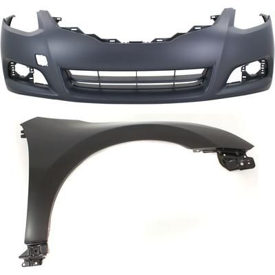 Replacement Fender Steel Primed, Front, Passenger Side, 1-year unlimited-mileage warranty KIT-012118-19