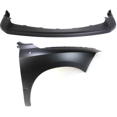 Replacement Fender Steel Primed, Front, Passenger Side, 1-year unlimited-mileage warranty KIT-012118-44