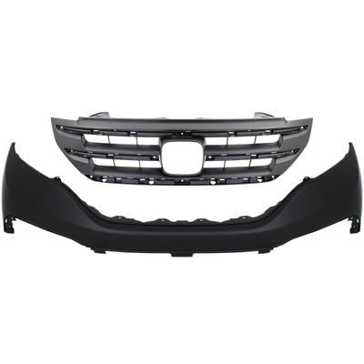 Replacement Grille Assembly Plastic Painted Black Grille, 1-year unlimited-mileage warranty KIT-020418-69