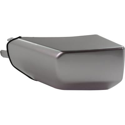 Replacement Bumper End Plastic Painted Silver, Front, Driver Side, 1-year unlimited-mileage warranty REPT011102