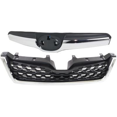 Replacement Grille Assembly Plastic Textured Black Grille, 1-year unlimited-mileage warranty SET-REPS070135Q-2