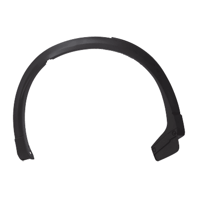 Replacement Fender Trim Plastic Textured Black, Rear, Passenger Side, 1-year unlimited-mileage warranty RM55390003