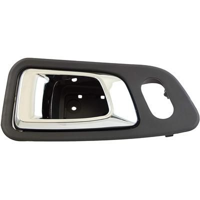 Dorman Interior Door Handle Plastic Gray bezel with chrome lever Help Series, Front, Driver Side, Lifetime limited warranty 96505