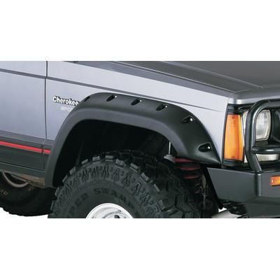 Bushwacker Fender Flares Plastic Black Cut-out for Jeep Series, Front, Driver & Passenger Side, Lifetime limited warranty 10035-07