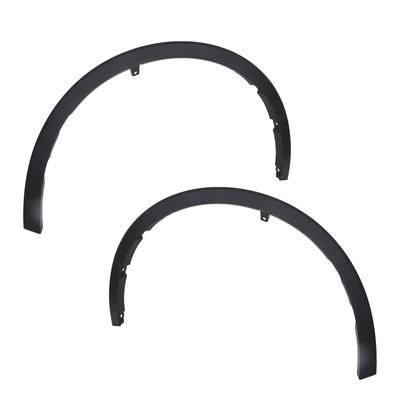 Replacement Fender Flares Plastic Textured Black, Front, Driver & Passenger Side, 1-year unlimited-mileage warranty SET-RT22130023