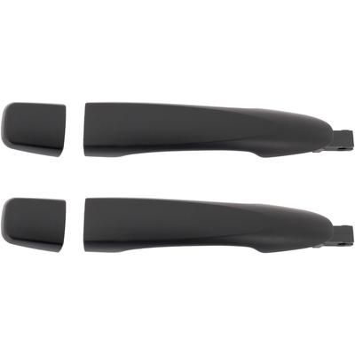 Replacement Exterior Door Handle Textured Black, Rear, Driver & Passenger Side, 1-year unlimited-mileage warranty SET-RN46250027K