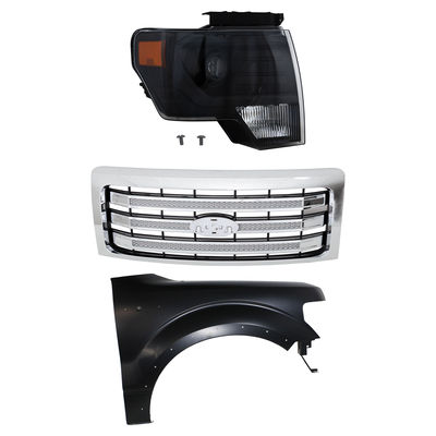 Replacement Grille Assembly Plastic Chrome Grille, 1-year unlimited-mileage warranty KIT-022423-3601