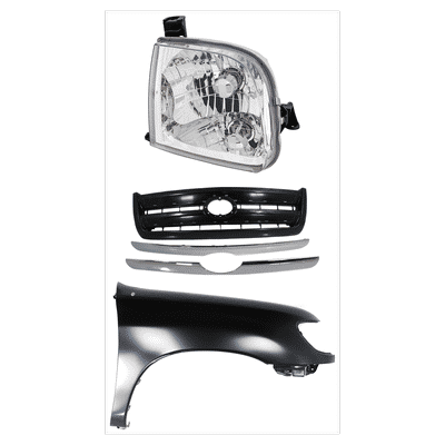 Replacement Grille Assembly Plastic Painted Black Grille, 1-year unlimited-mileage warranty KIT-031323-36301