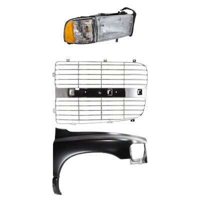Replacement Fender Steel Primed, Front, Passenger Side, 1-year unlimited-mileage warranty KIT-022423-69101