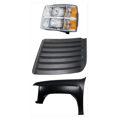 Replacement Fender Steel Primed, Front, Driver Side, 1-year unlimited-mileage warranty KIT-022123-9402