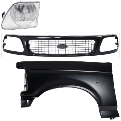 Replacement Fender Steel Primed, Front, Driver Side, 1-year unlimited-mileage warranty KIT-022423-84702