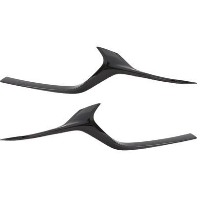 Replacement Grille Trim Painted Black, Driver & Passenger Side, 1-year unlimited-mileage warranty SET-RM07070039Q