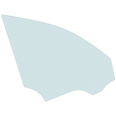 Replacement Door Glass, Front, Passenger Side, 1-year unlimited-mileage warranty RC48010043