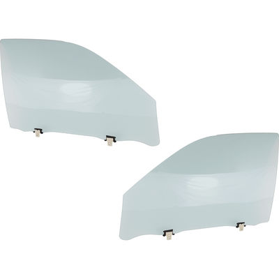 Replacement Door Glass, Front, Driver & Passenger Side, 1-year unlimited-mileage warranty SET-RC48010015