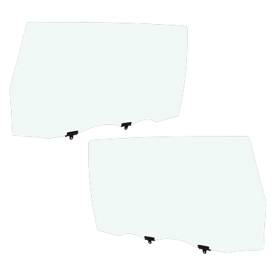 Replacement Door Glass, Rear, Driver & Passenger Side, 1-year unlimited-mileage warranty SET-RT48130011