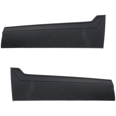Replacement Door Molding & Beltlines Matte Black, Front, Driver Passenger Side, Lower, SET-RH46170005