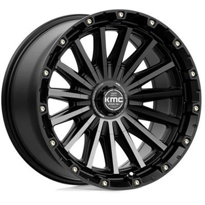 KMC Wheel Aluminum Satin Black, Lifetime limited warranty KM10229035400