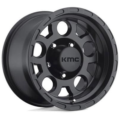 KMC Wheel Aluminum Matte Black, Lifetime limited warranty KM52268050700