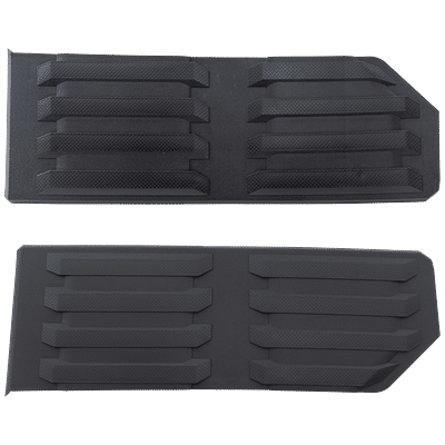 Replacement Bumper Step Pad Textured Black, Driver & Passenger Side, Upper, 1-year unlimited-mileage warranty SET-RT76490007