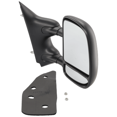 JC Whitney Mirror Textured Black, Passenger Side, 1-year limited warranty JFD84R