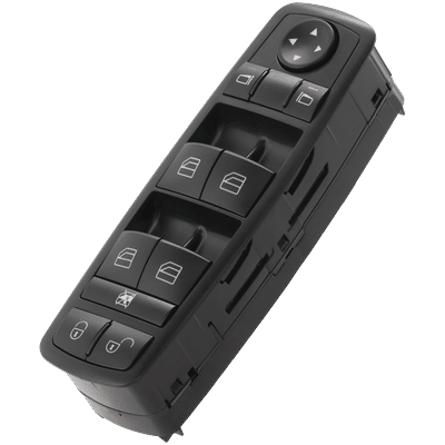 JC Whitney Window Switch Black, Front, Driver Side, 1-year unlimited-mileage warranty JRM50520017