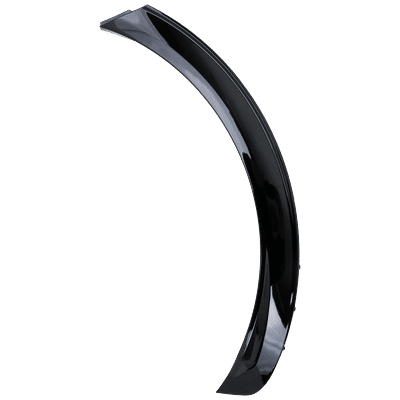 Replacement Fender Trim Plastic Gloss Black, Rear, Driver Side, 1-year unlimited-mileage warranty RK55390014