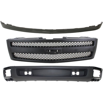 Replacement Grille Assembly Plastic Textured Black Grille, 1-year unlimited-mileage warranty KIT-07162024-46